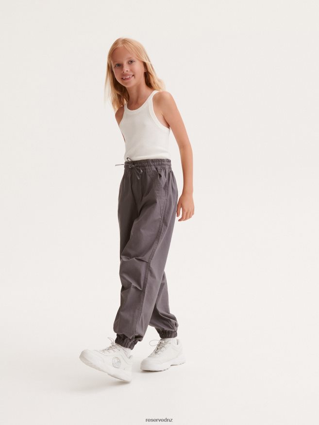 Reserved Girls Trousers P6H08T2002 Apparel Dark Grey