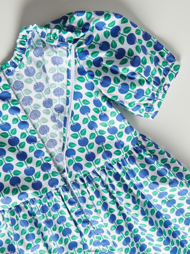 Reserved Girls Patterned Dress P6H08T1713 Apparel Hyacinth