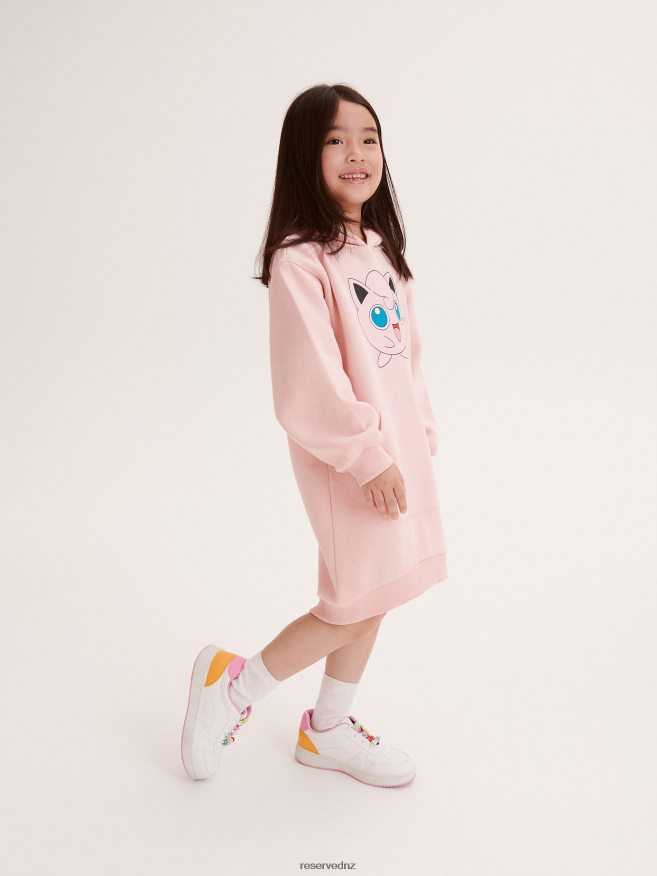 Reserved Girls Pokemon Hoodie P6H08T1911 Apparel Pastel Pink