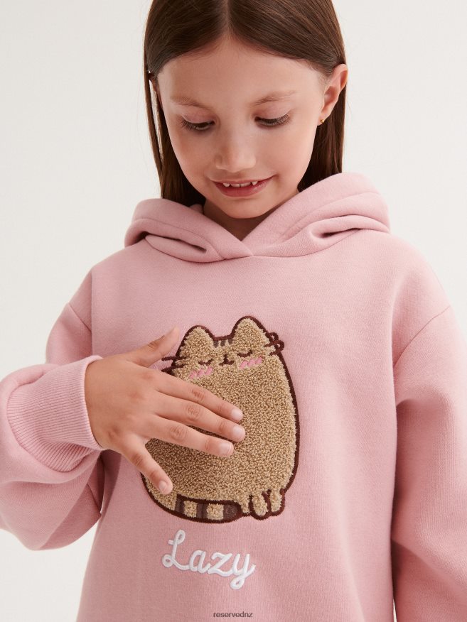 Reserved Girls Pusheen Jersey Dress P6H08T1875 Apparel Dusty Rose