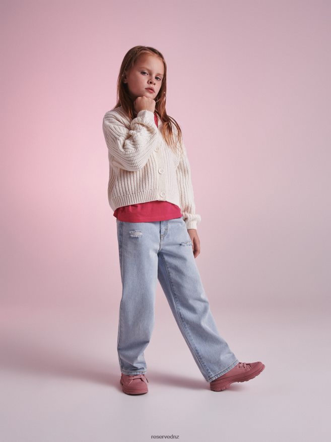 Reserved Girls High Ankle Boots P6H08T1969 Shoes Pastel Pink