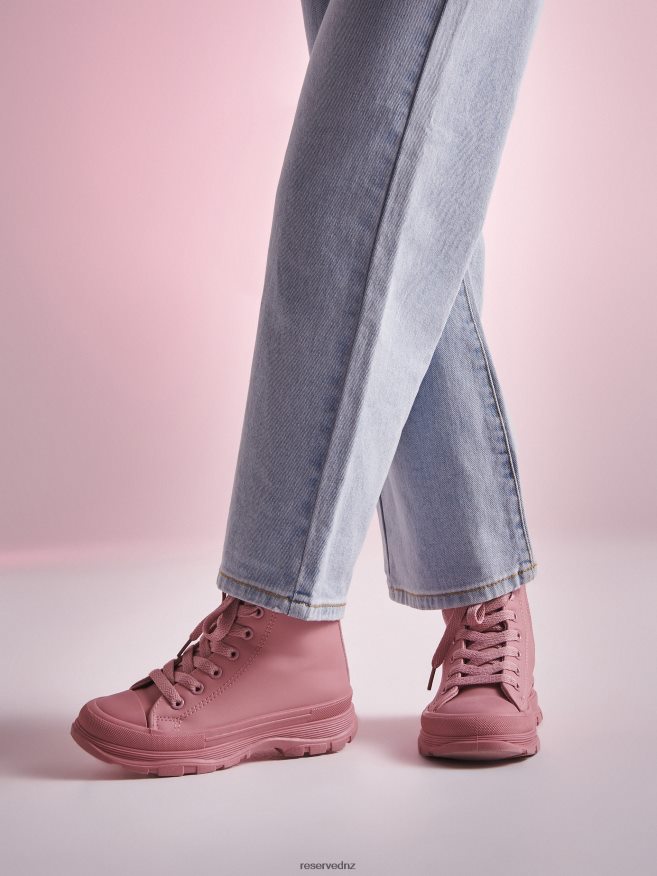 Reserved Girls High Ankle Boots P6H08T1969 Shoes Pastel Pink