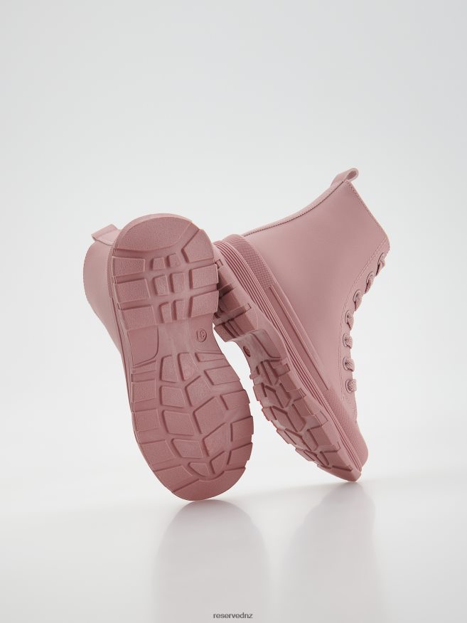 Reserved Girls High Ankle Boots P6H08T1969 Shoes Pastel Pink