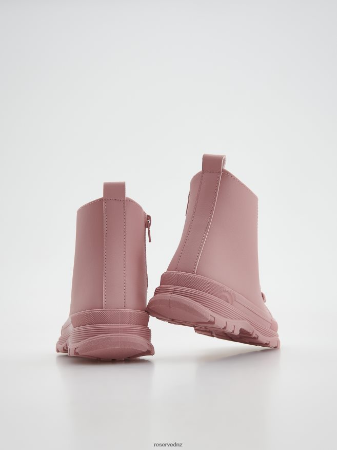 Reserved Girls High Ankle Boots P6H08T1969 Shoes Pastel Pink