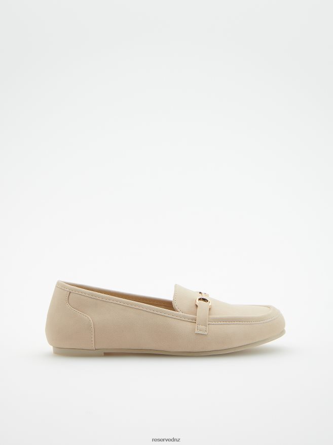 Reserved Girls Loafers With Buckle P6H08T1989 Shoes Nude