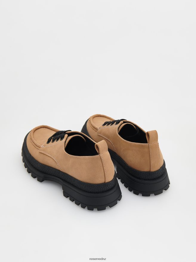 Reserved Girls Suede Loafers P6H08T1736 Shoes Brown