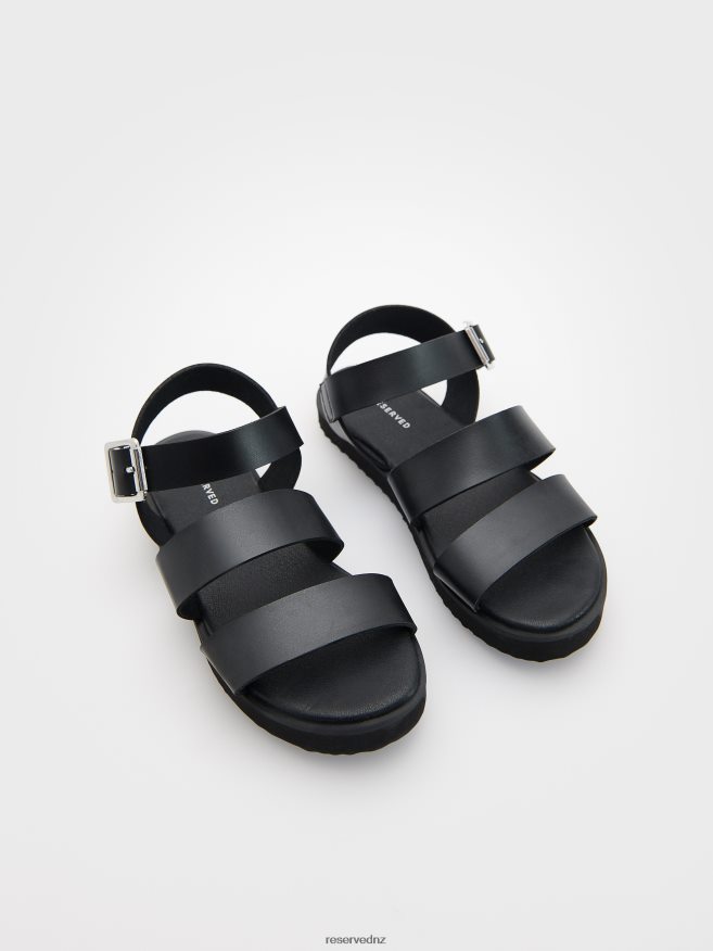 Reserved Girls Classic Design Sandals P6H08T1992 Shoes Black