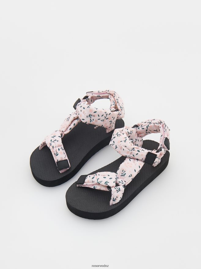 Reserved Girls Floral Motif Sandals P6H08T1961 Shoes Light Orange