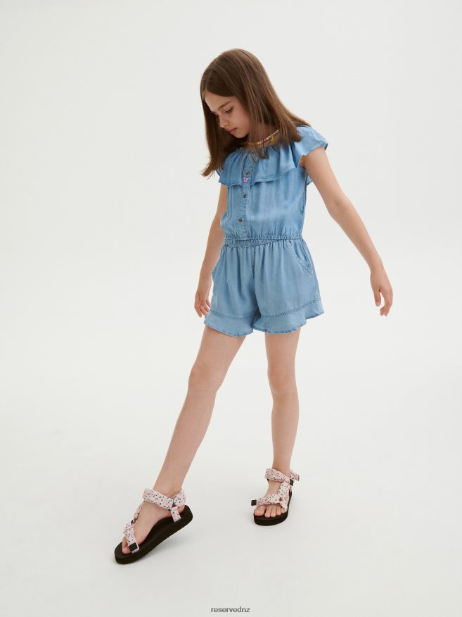 Reserved Girls Floral Motif Sandals P6H08T1961 Shoes Light Orange