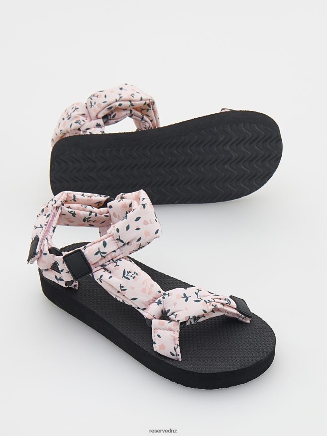 Reserved Girls Floral Motif Sandals P6H08T1998 Shoes Light Orange