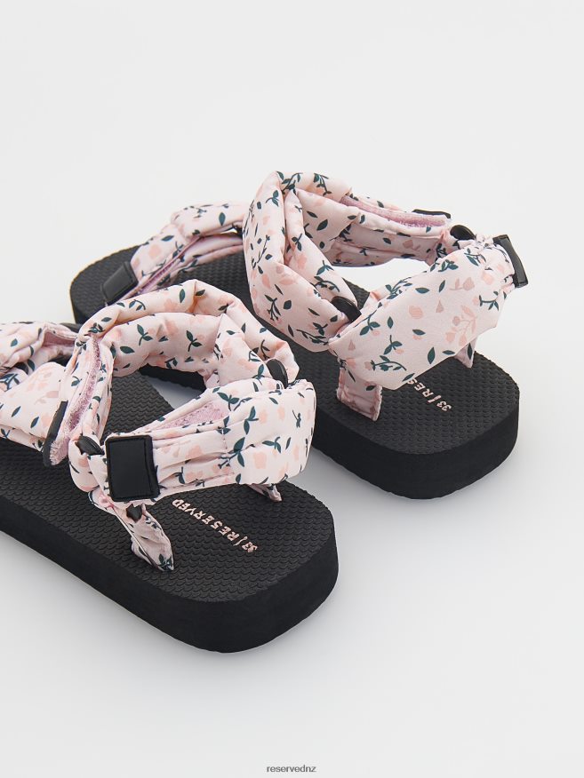 Reserved Girls Floral Motif Sandals P6H08T1998 Shoes Light Orange