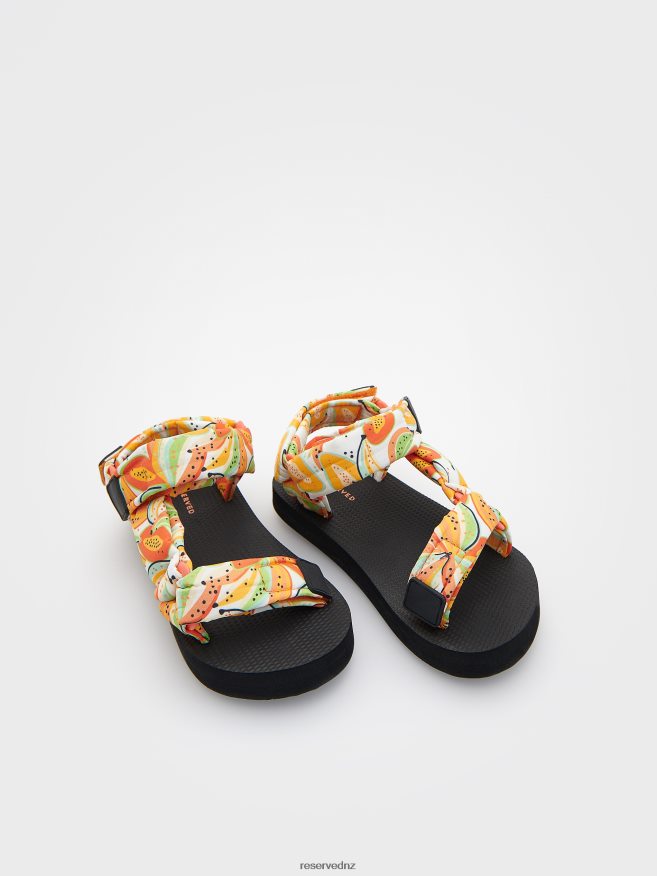 Reserved Girls Patterned Sandals P6H08T1978 Shoes Multicolor