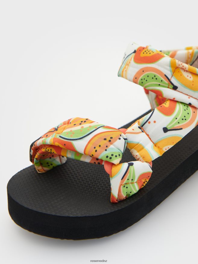 Reserved Girls Patterned Sandals P6H08T1978 Shoes Multicolor