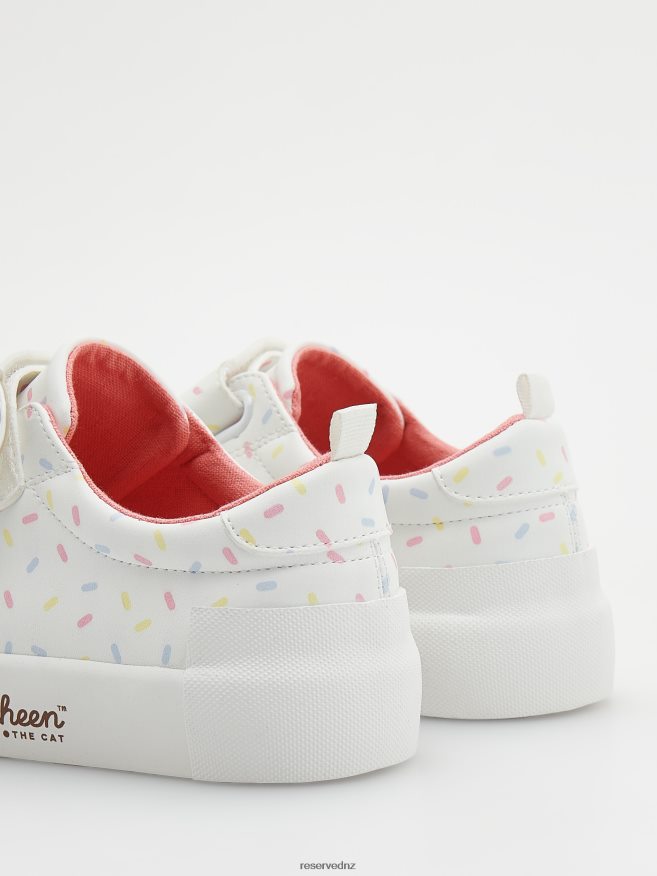 Reserved Girls Pusheen Trainers P6H08T1770 Shoes White