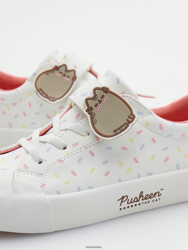 Reserved Girls Pusheen Trainers P6H08T1770 Shoes White