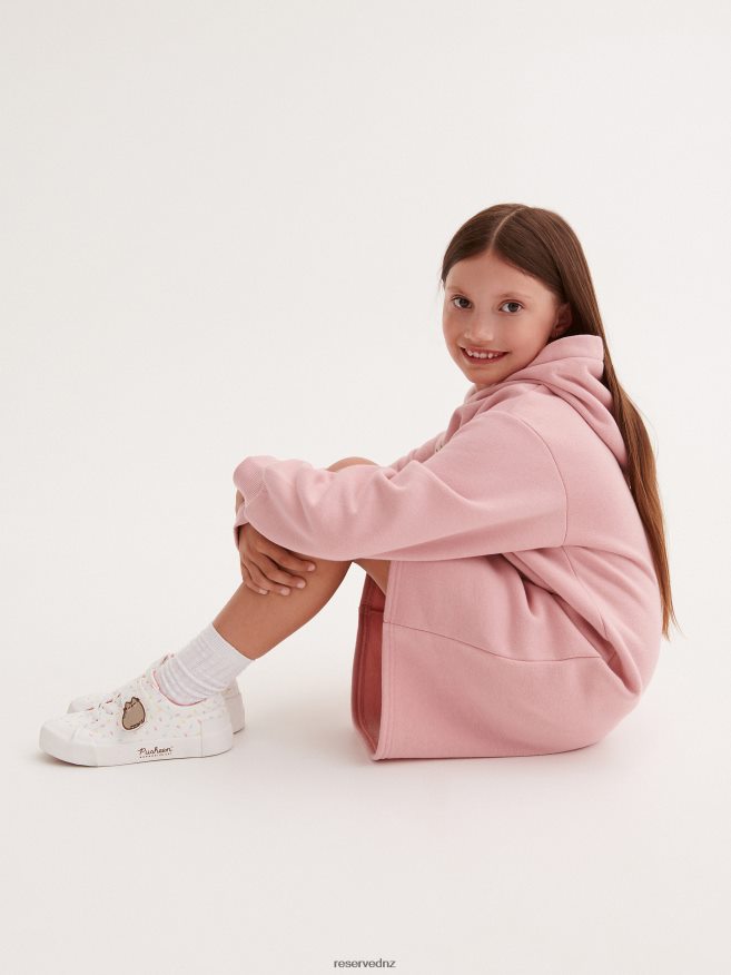 Reserved Girls Pusheen Trainers P6H08T1770 Shoes White