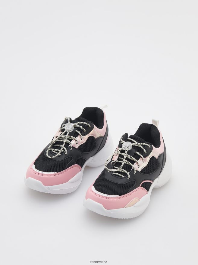 Reserved Girls Trainers P6H08T1900 Shoes Black