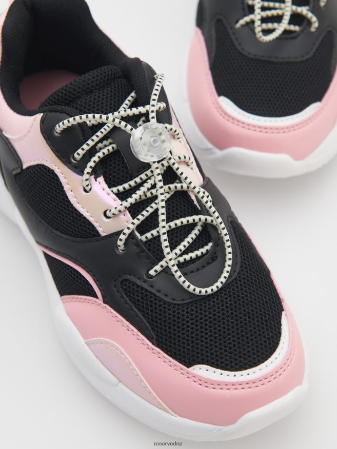 Reserved Girls Trainers P6H08T1900 Shoes Black