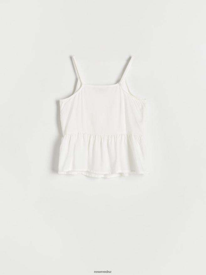 Reserved Girls Blouse With Button Detailing P6H08T1964 Apparel Cream