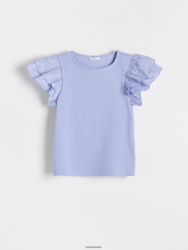 Reserved Girls Blouse With Decorative Sleeves P6H08T1859 Apparel Hyacinth