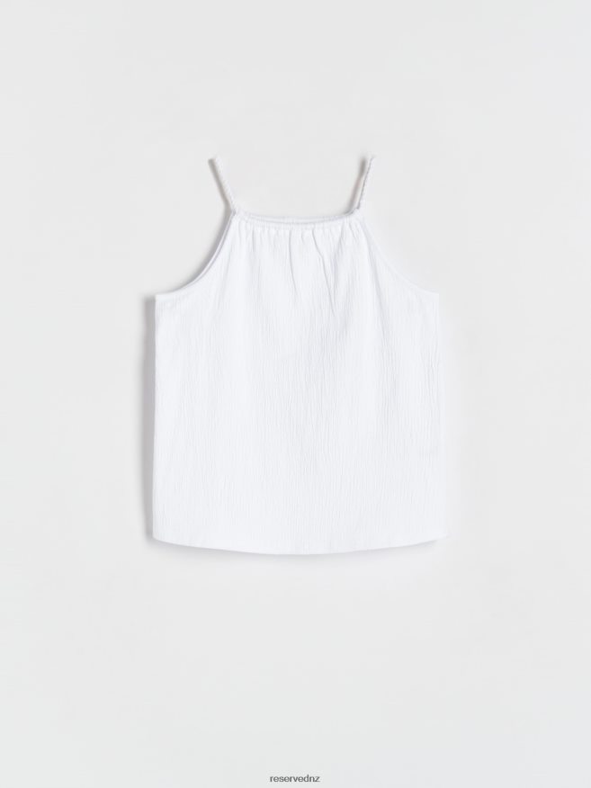 Reserved Girls Sleeveless Blouse P6H08T1971 Apparel White