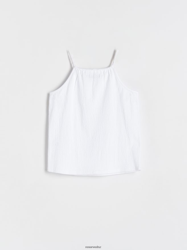 Reserved Girls Sleeveless Blouse P6H08T1971 Apparel White