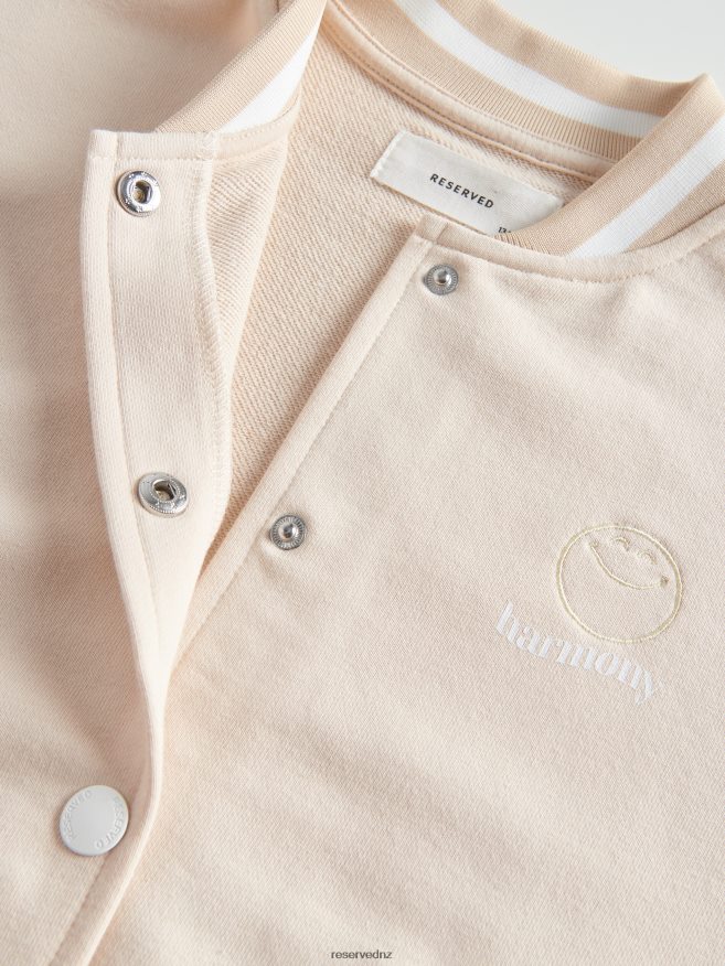 Reserved Girls Bomber Sweatshirt P6H08T1845 Apparel Nude