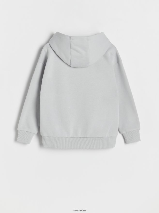Reserved Girls Hoodie P6H08T1721 Apparel Light Grey