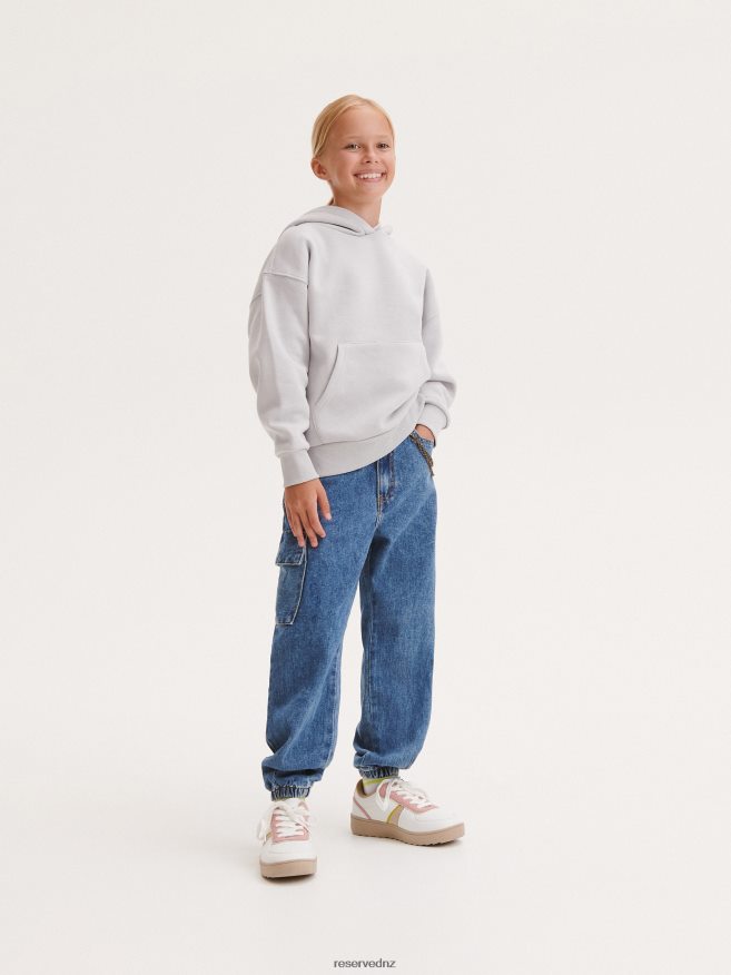 Reserved Girls Hoodie P6H08T1721 Apparel Light Grey