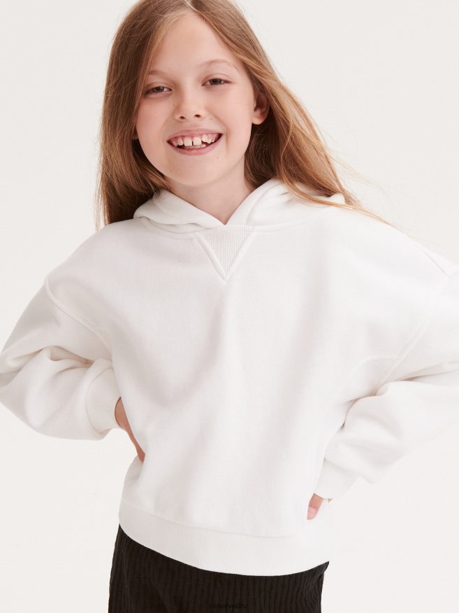 Reserved Girls Hoodie P6H08T1774 Apparel Cream