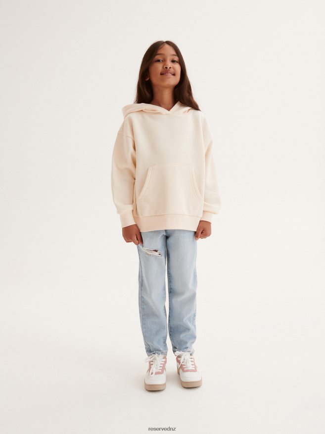 Reserved Girls Hoodie P6H08T1836 Apparel Wheat
