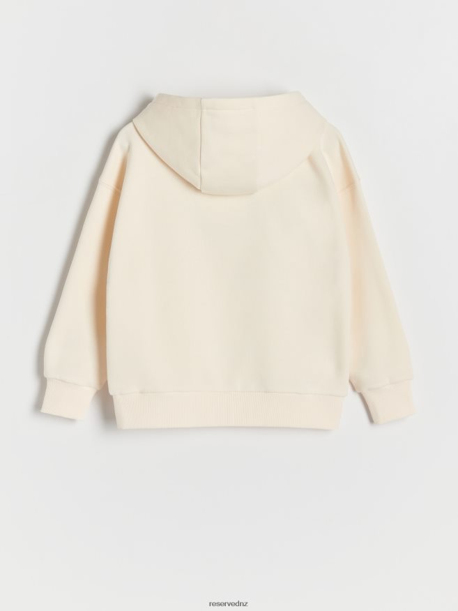 Reserved Girls Hoodie P6H08T1941 Apparel Wheat