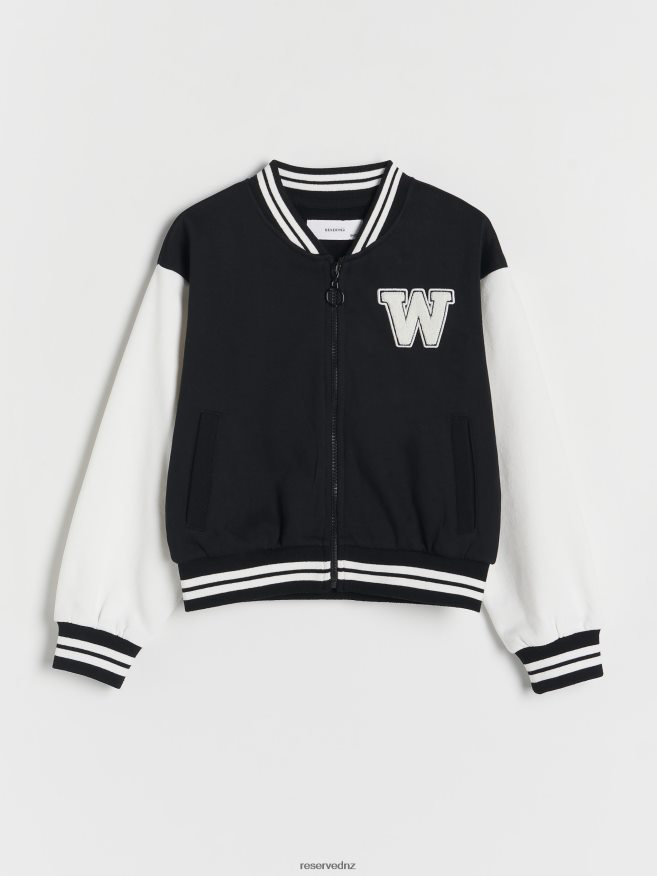 Reserved Girls Jogging Top P6H08T1746 Apparel Black