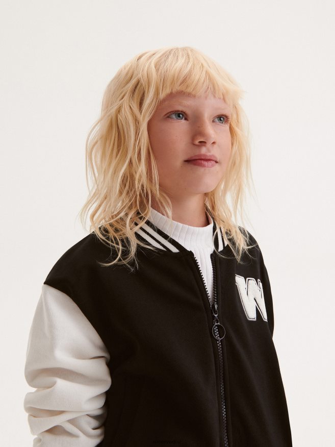 Reserved Girls Jogging Top P6H08T1746 Apparel Black