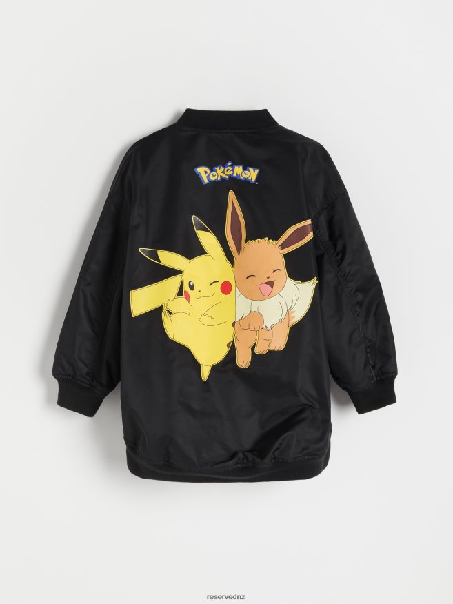 Reserved Girls Pokemon Hoodie P6H08T1766 Apparel Black