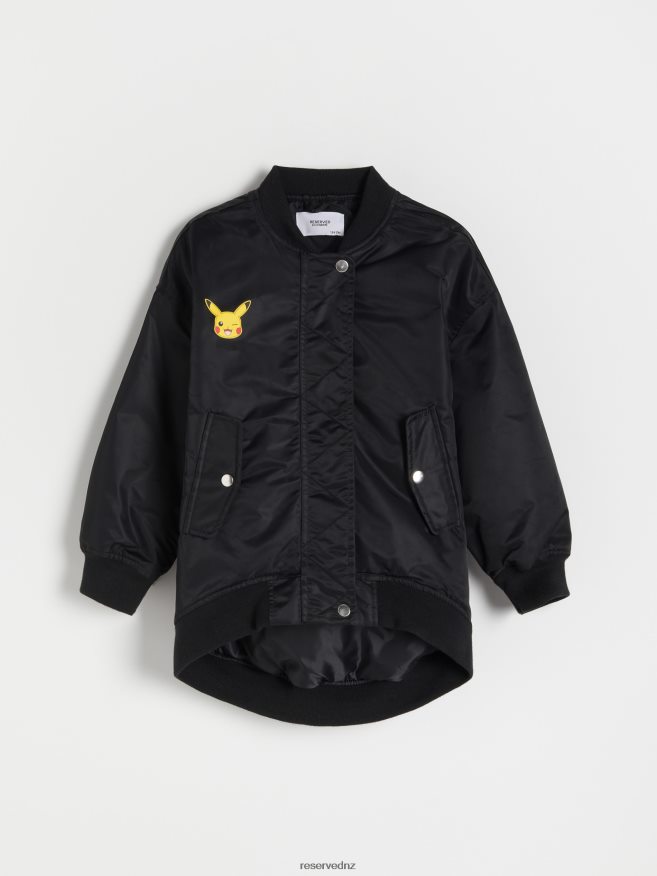 Reserved Girls Pokemon Hoodie P6H08T1766 Apparel Black