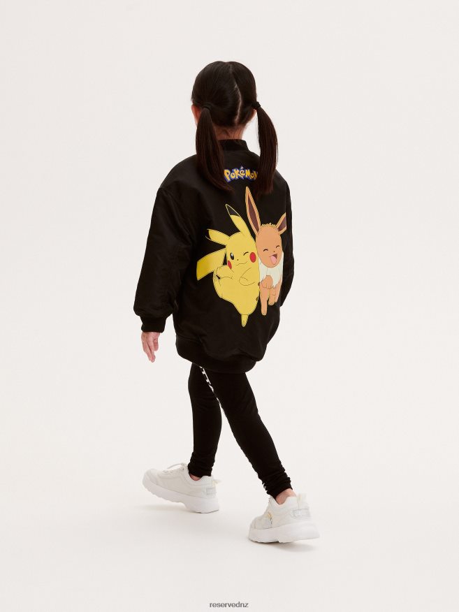 Reserved Girls Pokemon Hoodie P6H08T1766 Apparel Black