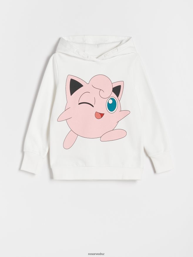Reserved Girls Pokemon Hoodie P6H08T1814 Apparel Cream