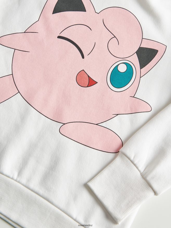 Reserved Girls Pokemon Hoodie P6H08T1814 Apparel Cream