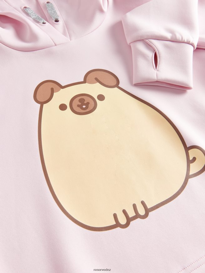 Reserved Girls Pusheen Hoodie P6H08T1728 Apparel Pink