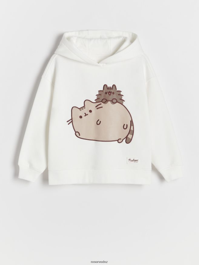 Reserved Girls Pusheen Hoodie P6H08T1827 Apparel Cream