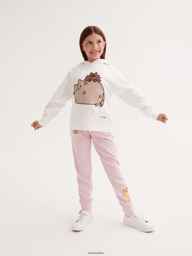 Reserved Girls Pusheen Hoodie P6H08T1827 Apparel Cream