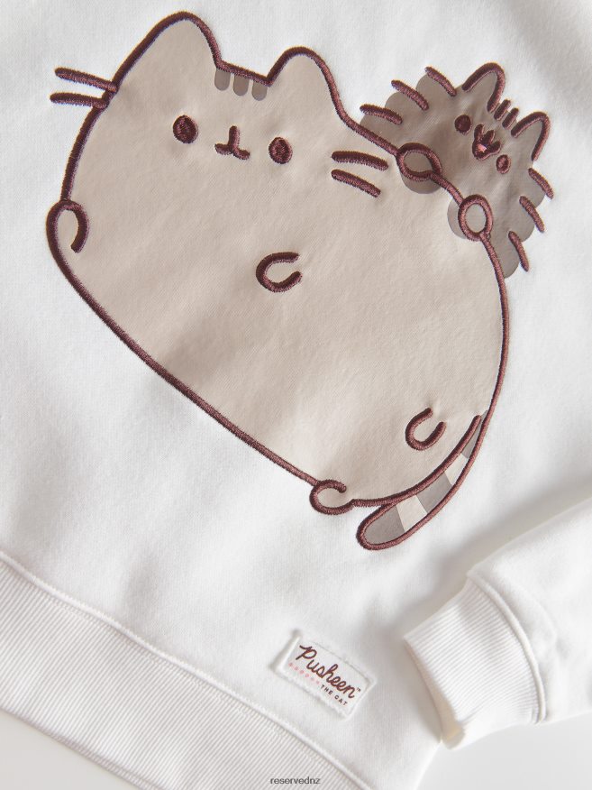 Reserved Girls Pusheen Hoodie P6H08T1827 Apparel Cream
