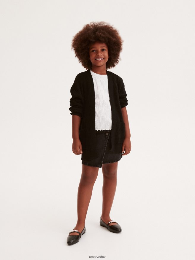 Reserved Girls Sweater P6H08T2003 Apparel Black
