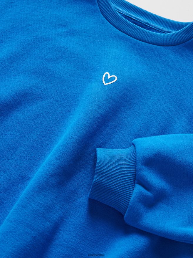 Reserved Girls Sweatshirt With Heart P6H08T1849 Apparel Blue