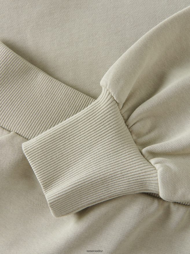 Reserved Girls Sweatshirt With Puffy Sleeves P6H08T1760 Apparel Pale Green