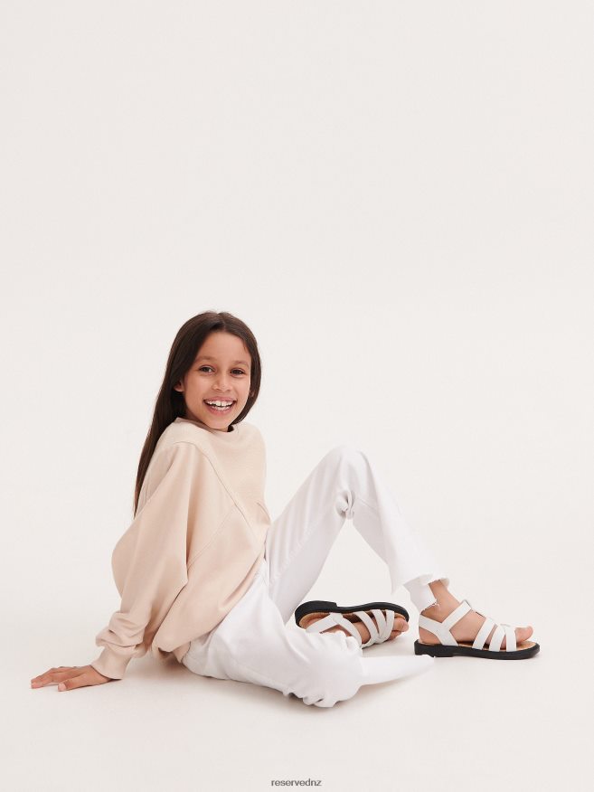 Reserved Girls Sweatshirt With Stitches P6H08T1913 Apparel Nude