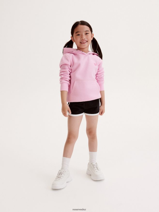 Reserved Girls Tracksuit Hoodie With Applique P6H08T1872 Apparel Pastel Pink