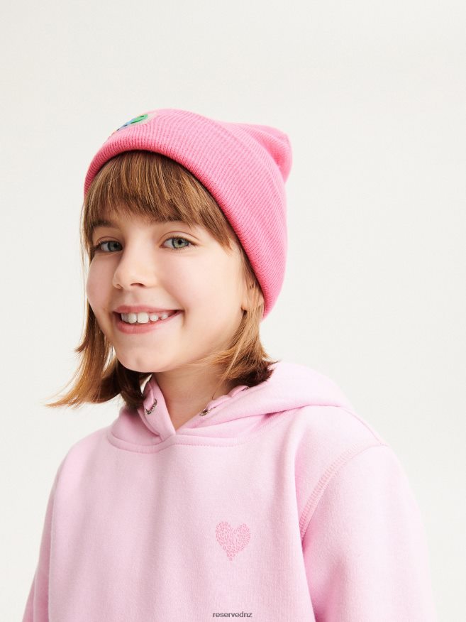 Reserved Girls Tracksuit Hoodie With Applique P6H08T1946 Apparel Pastel Pink