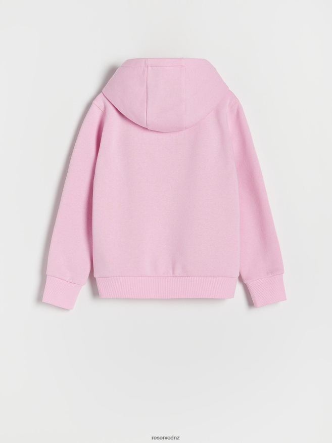 Reserved Girls Tracksuit Hoodie With Applique P6H08T1946 Apparel Pastel Pink